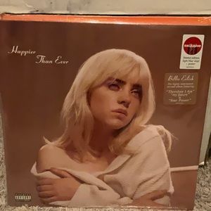 Billie Eilish - Happier Than Ever Limited Edition, Light Blue Vinyl Poster NEW